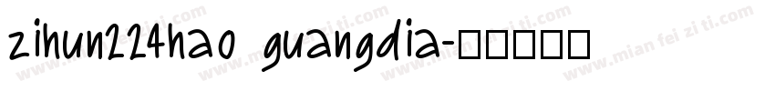 zihun224hao guangdia字体转换